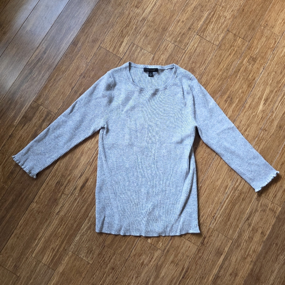 Ann Taylor Heathered Knit Sweater